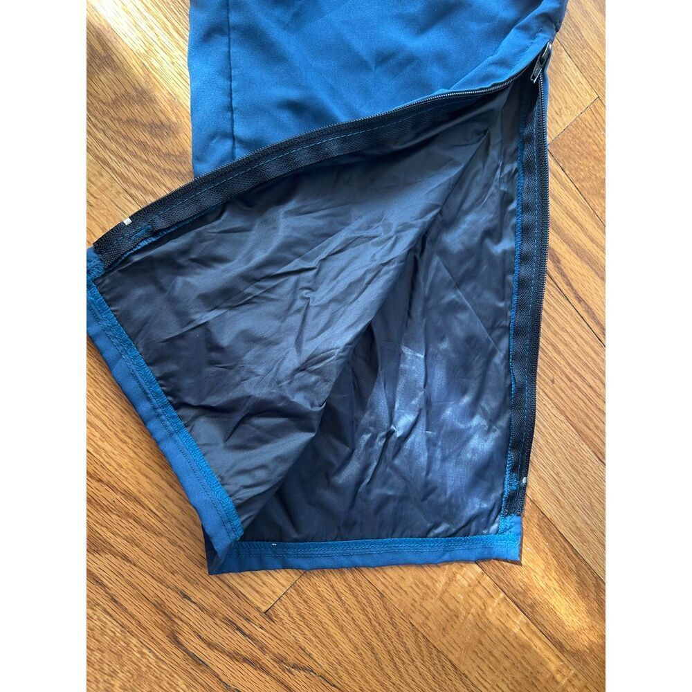FORRESTER'S Navy Blue Elastic Waist Rain Pants Snap Zipper Golf Lined Size M - Picture 7 of 13